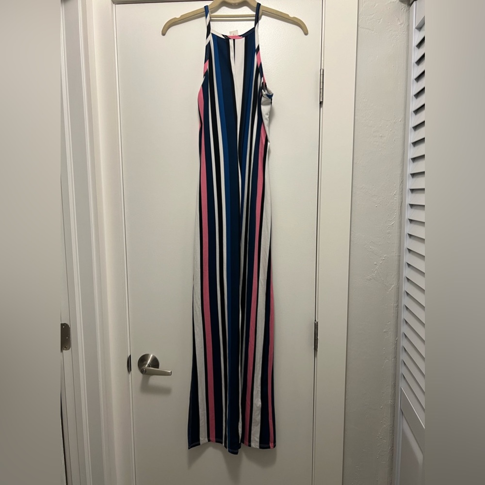 Discreet Blue and Pink Dress